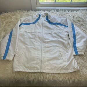 Vintage 90s Nike Windbreaker Jacket Full Zip Center Back Swoosh Lined Men’s XL